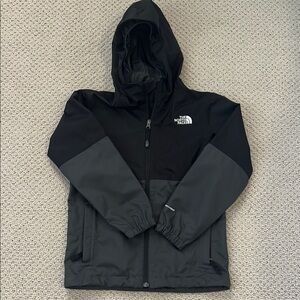 The North Face Black and Dark Gray Hooded Jacket